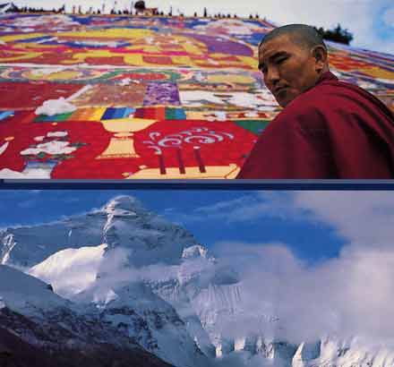 
Large Tibet thangka and Everest North Face - Tibet: Places And History book
